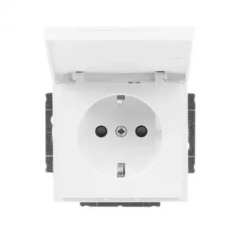 Busch-Jaeger SCHUKO lizdo įdėklas Studio White 20 EUKBR-84 (2CKA002018A1529)