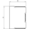 OBO Bettermann Vertr galinis dangtelis LKM E30030RW (6249410)