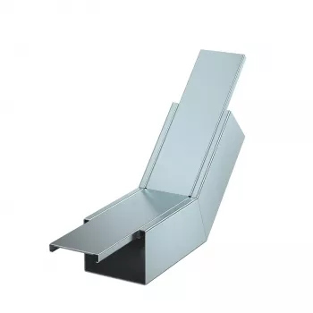 OBO Bettermann 45° kylanti alkūnė PLM kabelių loviui 80x100 mm, karštai cinkuotas plienas 7218114