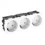 OBO BETTERMANN Connect 45 STD-D3SC RW3 3 vietų Schuko kištukinis lizdas 33° grynai balta 6120503