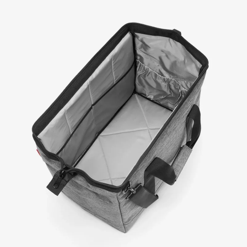 Reisenthel Allrounder L unisex gydytojo krepšys su užtrauktuku, pilkas monochromatinis poliesteris (MT7052)