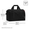 Reisenthel Allrounder L unisex gydytojo krepšys su užtrauktuku, pilkas monochromatinis poliesteris (MT7052)
