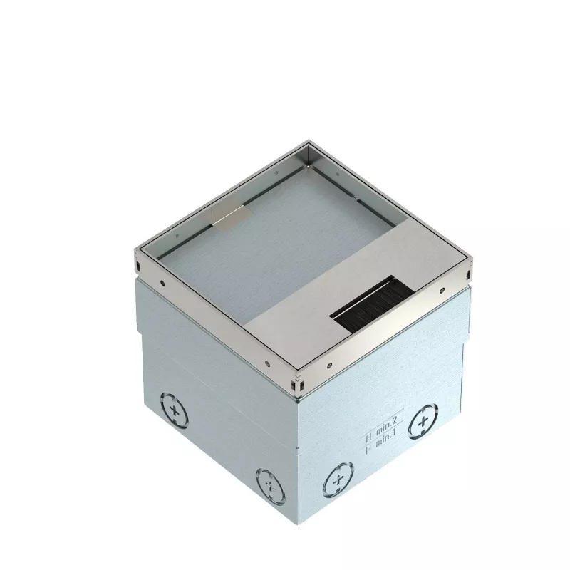 OBO Bettermann UDHOME2 grindų dėžė 140x140x110 nerūdijantis plienas/juoda 7368353