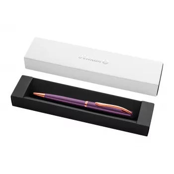 Pelikan Jazz Noble Elegance tušinukas, violetinis, chromo apdaila, sukamas, mėlynas M šerdis, dovanų dėžutė 400198310