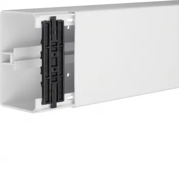 HAGER Tehalit FB kabelių kanalas 130x80mm 2m, grynos baltos spalvos PVC FB8013009016
