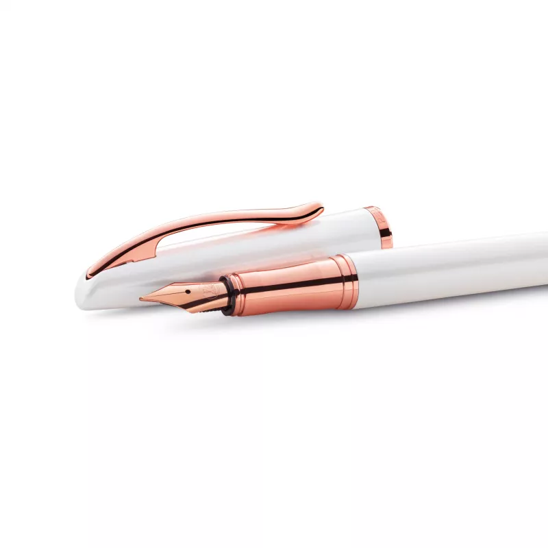 Pelikan Jazz Noble Elegance White rašymo rinkinys (plunksnakotis ir tušinukas, vidutinis smaigalys) 400197471