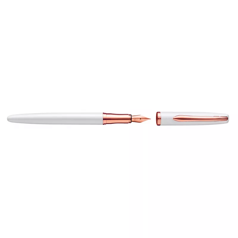 Pelikan Jazz Noble Elegance White rašymo rinkinys (plunksnakotis ir tušinukas, vidutinis smaigalys) 400197471