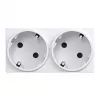 HAGER GS20229016 SCHUKO lizdas, 2 vietų, 33°, traffic white