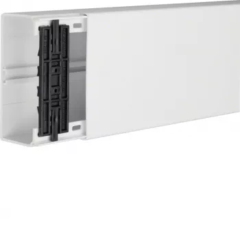 HAGER TEH FB6013009016 kabelių kanalas su įrenginių ir pertvarų montavimo galimybe, PVC, grynai balta, 60x130x2000 mm