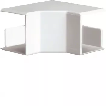 HAGER vidinis kampas halogeninis be PC/ABS LF 40x40mm kanalų sistemai LF4004049016