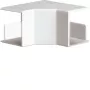 HAGER vidinis kampas halogeninis be PC/ABS LF 40x40mm kanalų sistemai LF4004049016