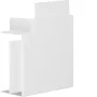 HAGER plokščiasis kampas be halogenų PVC 60x110mm eismo balta RAL 9016 LF/FB kanalams LF6011059016