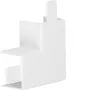HAGER plokščiasis kampinis elementas hfr PVC LF3003059016, skirtas LF 30x30mm, eismo baltumo