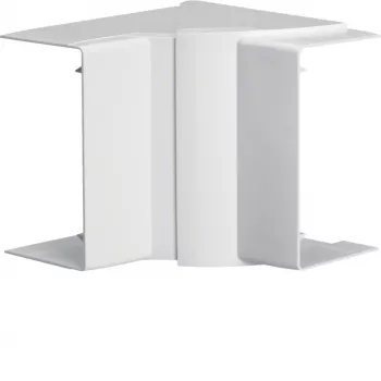 HAGER reguliuojamas vidinis kampas LFF6011049016, skirtas LF/LFF/LFH 60x110 kanalams, PVC, baltas