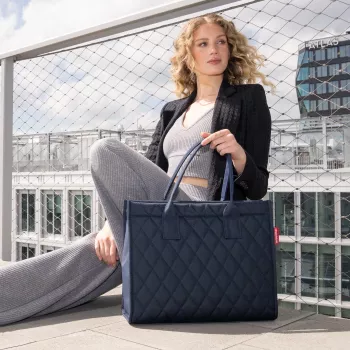Reisenthel Daily Shopper Rhombus Midnight Gold DN4110