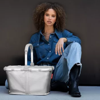 reisenthel Carrybag pirkinių krepšys Silver Crackle BK7088 22L