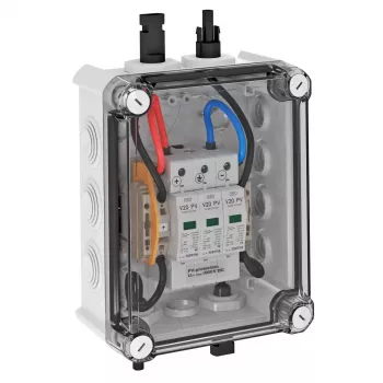 OBO BETTERMANN PVG-C1000S100 PV viršįtampių apsaugos įtaisas korpuse, 1x1 PV eilutei, 1000 V DC, 2 tipo SPD, IP65 5088554