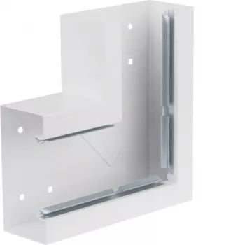 Hager BRS6513059016 plokščiasis kampas 130mm pločiui, 65mm aukščiui, baltas
