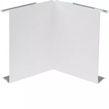 HAGER BRS0802I9016 vidinio kampo dangtelis, plieno skarda, eismo baltos spalvos RAL 9016, 80x20 mm BR kanalui
