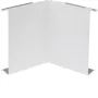 HAGER BRS0802I9016 vidinio kampo dangtelis, plieno skarda, eismo baltos spalvos RAL 9016, 80x20 mm BR kanalui