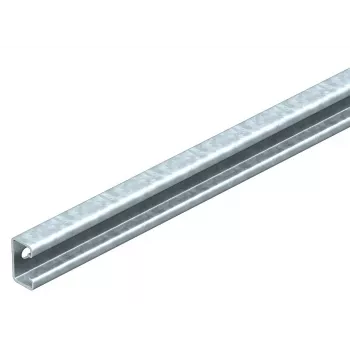 OBO Bettermann MS serijos C profilio montavimo profilis 40x22 mm, cinkuotas plienas, 4920 mm ilgio, su skylėmis 6007244