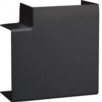Hager LFF6011059011 plokščiasis kampas su pjūvio uždengimu, grafito juodas, 60x110 mm kanalams