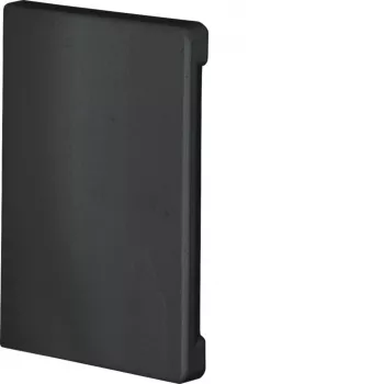 Hager BR6510069011 galinė dalis, uždaranti pjūvį, be halogenų, grafito juoda (RAL 9011), 65x100 mm kanalams