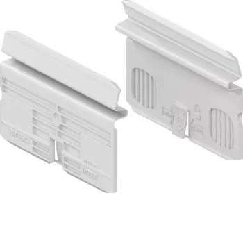 HAGER BR65X9 sisteminis įtaisų laikiklis BR65x dado kanalams, 2 vietų, grynai balta