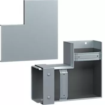 Hager FWK-Plus plokščiasis kampas 100x150 mm cinkuotas apsaugai nuo ugnies kabelių padėklams FWKP1001505VERZ