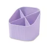 HAN X-LOOP rašiklių laikiklis, pastelinė violetinė, plastikinis, 4 skyriai, 11,1 x 11,1 x 10,5 cm (17238-887D)