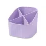HAN X-LOOP rašiklių laikiklis, pastelinė violetinė, plastikinis, 4 skyriai, 11,1 x 11,1 x 10,5 cm (17238-887D)