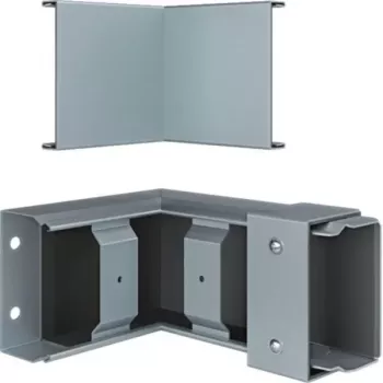 Hager FWK-Plus vidinis kampas 60x100 mm cinkuotas priešgaisrinės apsaugos kabelių latako jungiamasis elementas FWKP601004VERZ