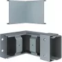 Hager FWK-Plus vidinis kampas 60x100 mm cinkuotas priešgaisrinės apsaugos kabelių latako jungiamasis elementas FWKP601004VERZ