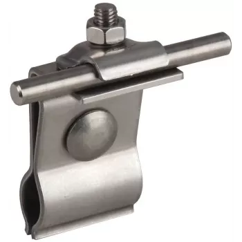 DEHN 223010 stogo laido laikiklis metaliniams stogams, nerūdijantis plienas, 8 mm apvaliam laidininkui, užspaudžiamas