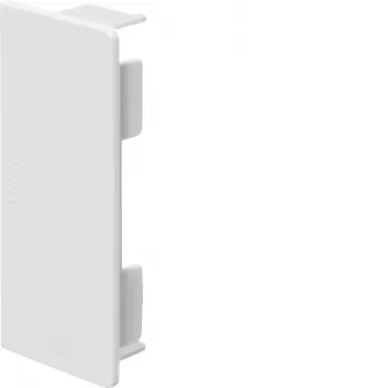 Hager LF4009069016 galinė dangtelis LF 40x90mm kabelių kanalui, be halogenų, baltos spalvos (RAL 9016)