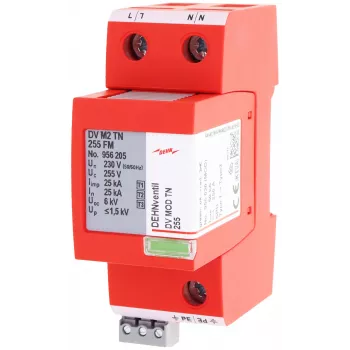 DEHN 956205 kombinuotasis viršįtampių ribotuvas Type 1+2+3 DEHNventil M2