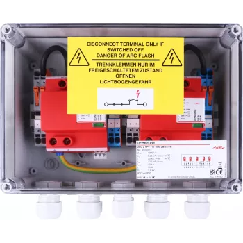 DEHN Generator Connection Box IP65, 2 MPPT, po 2 eilutes kiekvienam MPPT, 1000 V DC (900976)