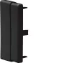 HAGER LFF6011069011 reguliuojamas galinis dangtelis 60x110 mm kabelių kanalui, grafito juodas