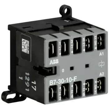 ABB B7-30-10-F-01 mini kontaktoriuss, 3 polių, 1 NO, 24-60 V AC/DC ritė, 9 A AC-3 GJL1311003R0101