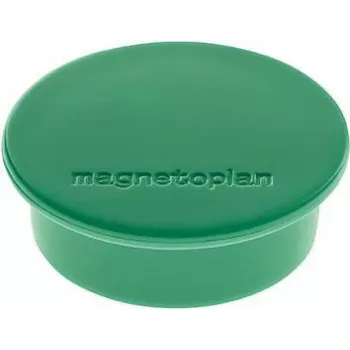 Magnetoplan Discofix apvalus magnetas žalias, pilnojo šerdies feritas, 2,2 kg, 10 vnt. pakelis 1662005
