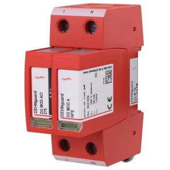 DEHN DEHNguard M TN ACI 275 FM 2 polių 275 V 2 tipo viršįtampių ribotuvas su nuotoliniu signalu 952220