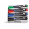 MAGNETOPLAN HOLTZ plastikinis laikiklis 4 lentos markeriams, magnetinis, su pakreipimu, kad neišdžiūtų, baltas (12294)