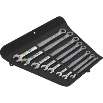 Wera 6007 Joker Imperial 8 dalių kombinacinių veržliarakčių rinkinys, 5/16 inch–3/4 inch, chromo molibdeno plienas, tekstilinis dėklas 05020385001
