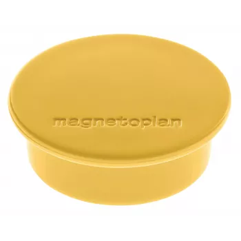 Magnetoplan Discofix apvalus magnetas geltonas, kieto ferito šerdis, 2,2 kg laikymo jėga 1662002