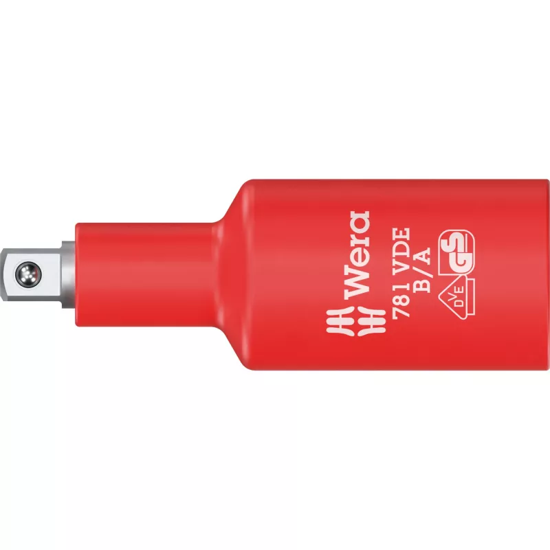 Wera 781 B/A VDE izoliuotas adapteris, 3/8 colio kvadratinė pavara į 1/4 colio šešiakampį, mechaninis fiksavimas 05024692001