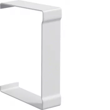 Hager BR6510079016 pjūvio dangtelis 68x100mm kanalui, 80mm viršutinei daliai, baltai pilkšva RAL 9016