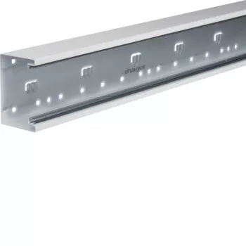 Hager BRS6510019016 Dado kanalo pagrindas, priekinis fiksavimas, 68x100mm, Traffic White, 2m