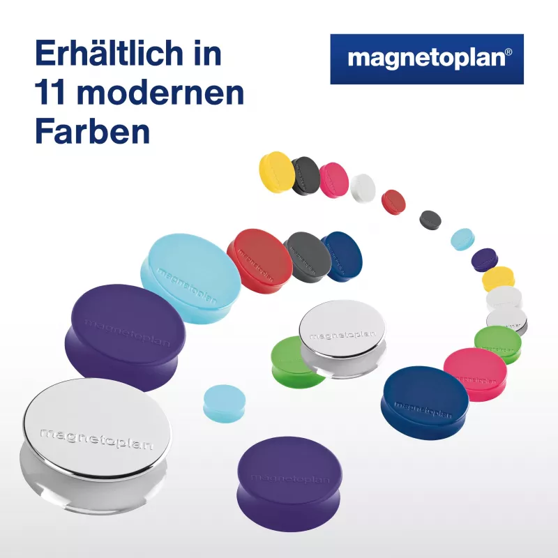 MAGNETOPLAN HOLTZ Magnet Ergo Medium 1664018 30 mm rausvas magnetas, 10 vnt.