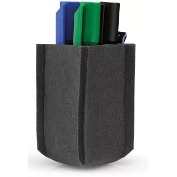 magnetoplan magnetoTray mažas rašiklių laikiklis, pilkas veltinis, 100% perdirbtas PET, magnetinis 1227601