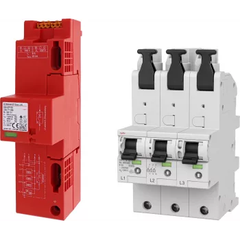 DEHN SET 3 DSH ZP B2 LSG TT + 1x DSHU 909657 žaibo srovės ir viršįtampių nuvedimo komplektas